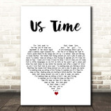 Stoney LaRue Us Time White Heart Song Lyric Print
