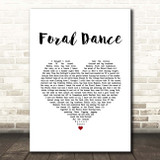 Terry Wogan Foral Dance White Heart Song Lyric Print