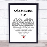 The Libertines What Katie Did White Heart Song Lyric Print