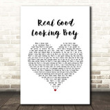 The Who Real Good Looking Boy White Heart Song Lyric Print