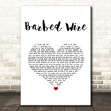 Tom Grennan Barbed Wire White Heart Song Lyric Print