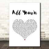 Tyler Childers All Your'n White Heart Song Lyric Print