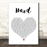 Why Don't We Hard White Heart Song Lyric Print