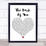Breaking Benjamin The Dark Of You White Heart Song Lyric Print
