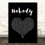 Casting Crowns Nobody Black Heart Song Lyric Print