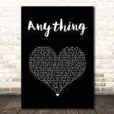 Catfish And The Bottlemen Anything Black Heart Song Lyric Print
