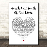 Christy Moore North And South Of The River White Heart Song Lyric Print