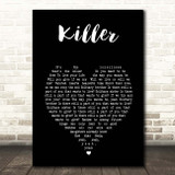 Adamski & Seal Killer Black Heart Song Lyric Print