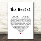 Daryl Braithwaite The Horses White Heart Song Lyric Print