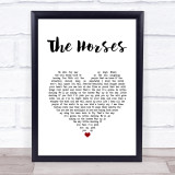 Daryl Braithwaite The Horses White Heart Song Lyric Print