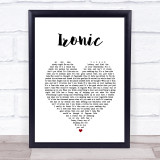 Alanis Morissette Ironic White Heart Song Lyric Print