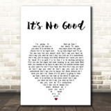 Depeche Mode It's No Good White Heart Song Lyric Print