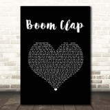 Charli XCX Boom Clap Black Heart Song Lyric Print