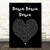 Charlie Simpson Down Down Down Black Heart Song Lyric Print