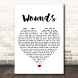 Empire Cast Wounds White Heart Song Lyric Print