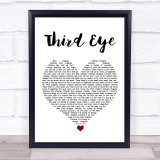 Florence + The Machine Third Eye White Heart Song Lyric Print