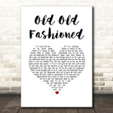 Frightened Rabbit Old Old Fashioned White Heart Song Lyric Print