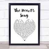 Hector Nicol The Heart's Song White Heart Song Lyric Print