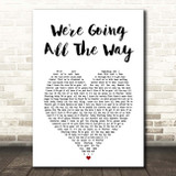 Jeffrey Osborne We're Going All The Way White Heart Song Lyric Print