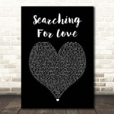 Akon Searching For Love Black Heart Song Lyric Print