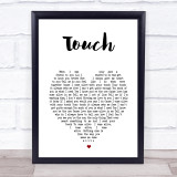 Jonny Lang Touch White Heart Song Lyric Print