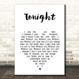 Angel Olsen Tonight White Heart Song Lyric Print