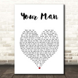 Josh Turner Your Man White Heart Song Lyric Print