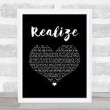 Colbie Caillat Realize Black Heart Song Lyric Print
