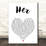 Anne-Marie Her White Heart Song Lyric Print