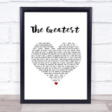 Lana Del Rey The Greatest White Heart Song Lyric Print