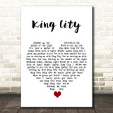 Majid Jordan King City White Heart Song Lyric Print