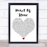 Six The Musical Cast Heart Of Stone White Heart Song Lyric Wall Art Print