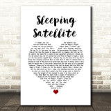 Tasmin Archer Sleeping Satellite White Heart Song Lyric Wall Art Print
