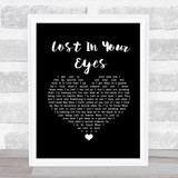 Debbie Gibson Lost In Your Eyes Black Heart Song Lyric Print