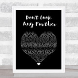 Dennis Edwards ft. Siedah Garrett Don't Look Any Further Black Heart Song Lyric Print