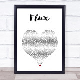 Ellie Goulding Flux White Heart Song Lyric Wall Art Print