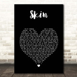 Dijon Skin Black Heart Song Lyric Print