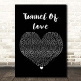 Dire Straits Tunnel Of Love Black Heart Song Lyric Print