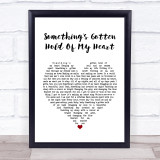 Gene Pitney Something's Gotten Hold Of My Heart White Heart Song Lyric Wall Art Print