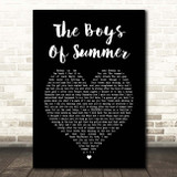 Don Henley The Boys Of Summer Black Heart Song Lyric Print