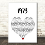 James Blunt 1973 White Heart Song Lyric Wall Art Print