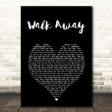 Donna Summer Walk Away Black Heart Song Lyric Print
