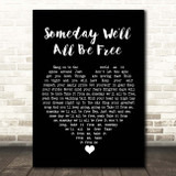 Donny Hathaway Someday We'll All Be Free Black Heart Song Lyric Print