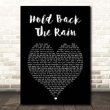 Duran Duran Hold Back The Rain Black Heart Song Lyric Print