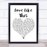 Lauren Daigle Love Like This White Heart Song Lyric Wall Art Print