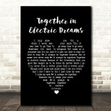 Philip Oakey & Giorgio Moroder Together in Electric Dreams Black Heart Song Lyric Print  - SLPTBKH5201