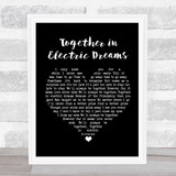 Philip Oakey & Giorgio Moroder Together in Electric Dreams Black Heart Song Lyric Print  - SLPTBKH5201