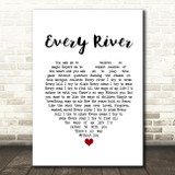 Runrig Every River White Heart Song Lyric Print  - SLPTHT8722