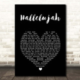 Alexander Burke Hallelujah Black Heart Song Lyric Print