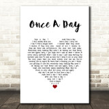 Mac Miller Once A Day White Heart Song Lyric Wall Art Print